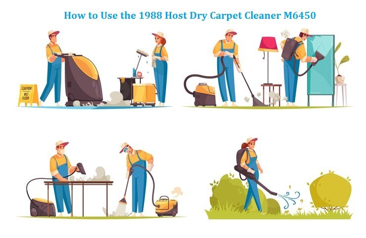 How to Use the 1988 Host Dry Carpet Cleaner M6450