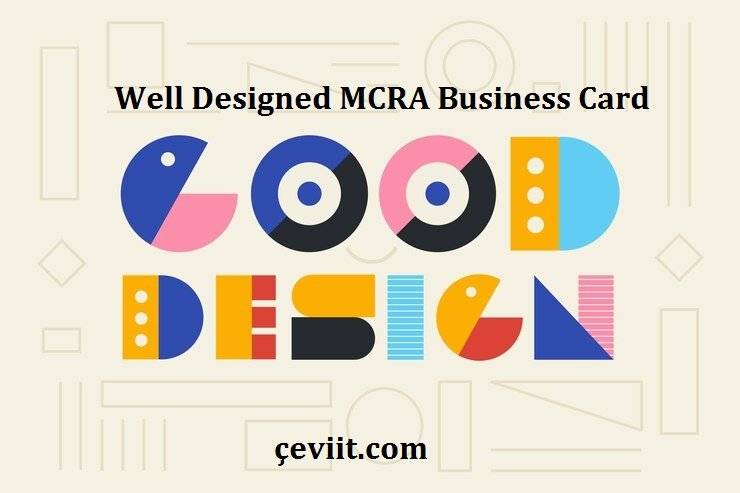 Well Designed MCRA Business Card